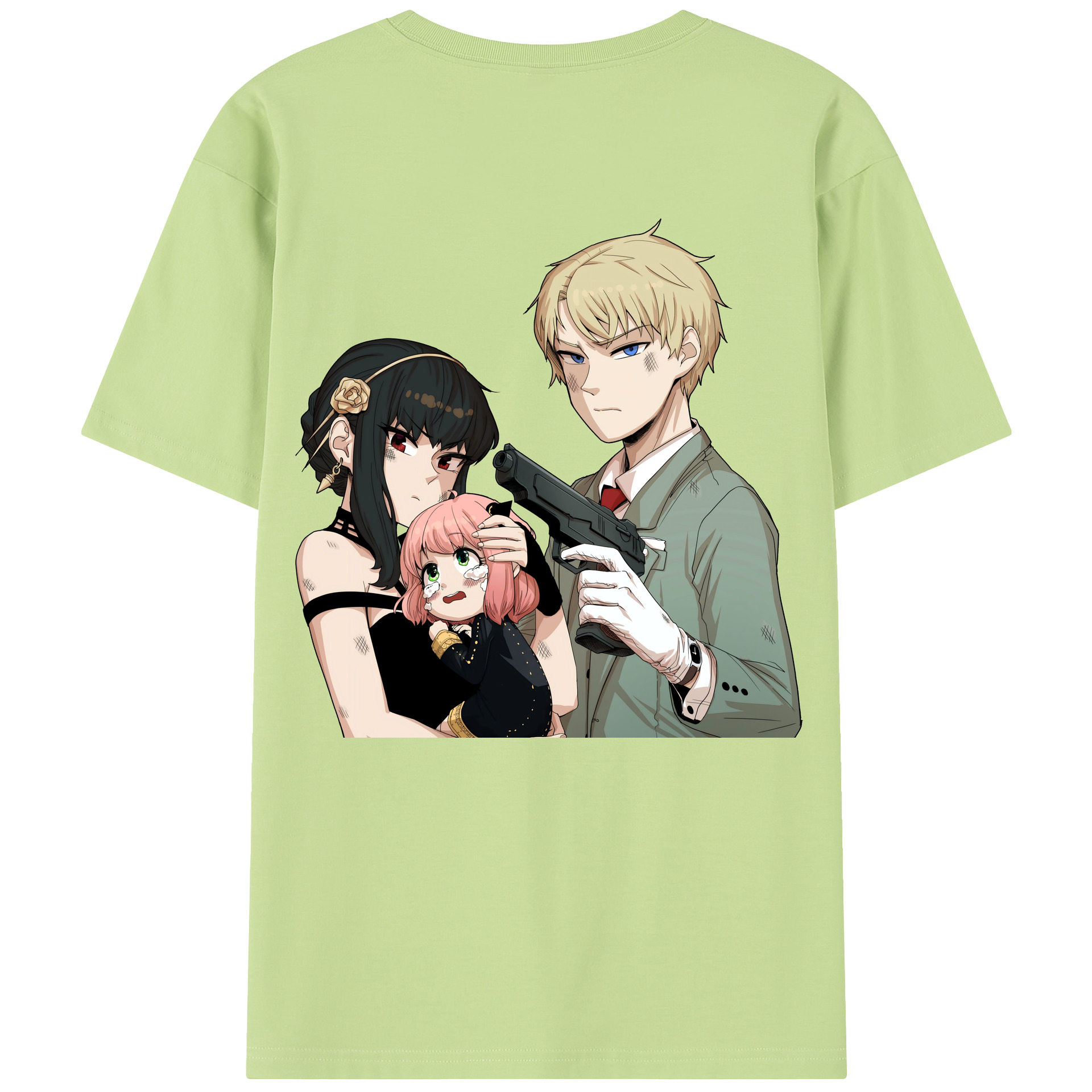 （画像用） SPY×FAMILY间谍家家酒 綿100％半袖Tシャツ（背面プリント）